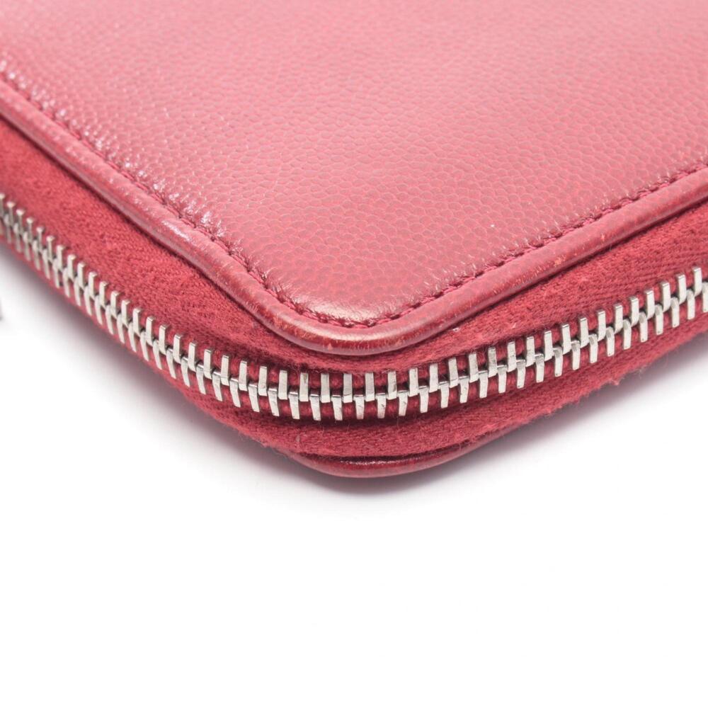 CHANEL Red Leather Wallet - Picture 9 of 10
